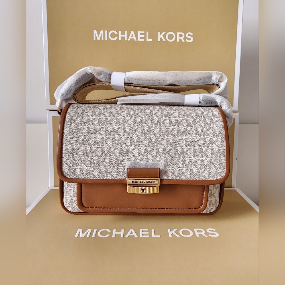 Michael Kors Brown and Cream Crossbody Original Brand New With Tag